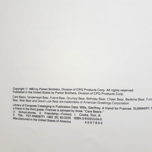 Tales from the Care Bears Vintage Hard Cover Books - Picture 3 of 14